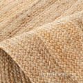 Tapis de plancher de jute de jute de jute tressé en fibre naturelle à la main